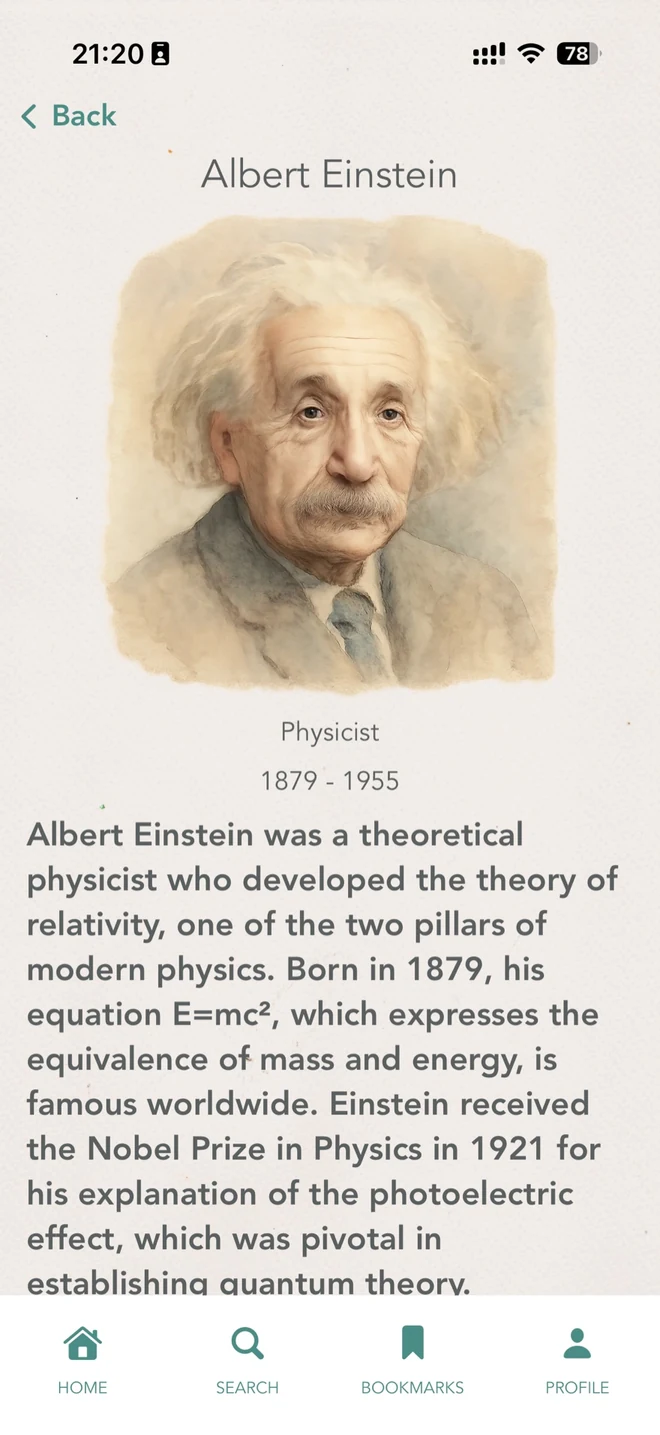 Albert Einstein’s biography in UpLiftMe